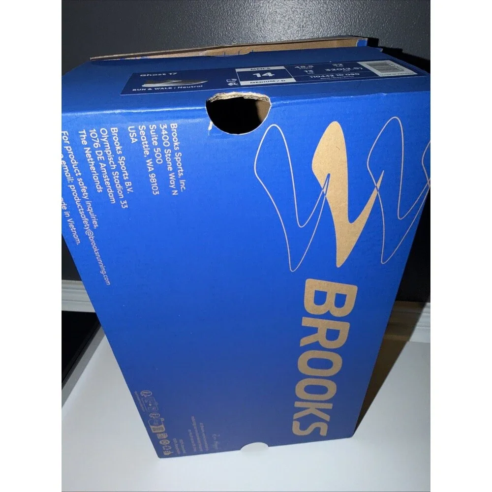 Brooks Men’s Ghost 17 EMPTY SHOE BOX ONLY Storage Organization Original Package